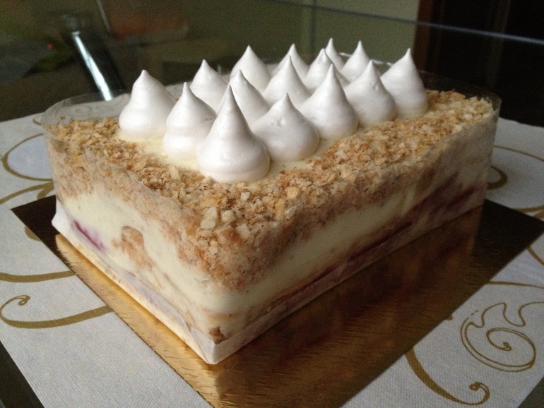 Мини-мильфей с малинкою