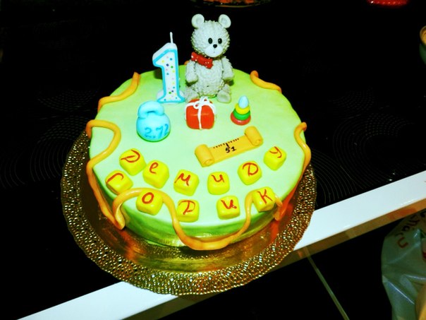 Мой первый тортик.....