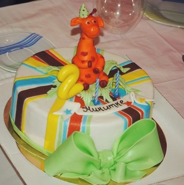 Торт с жирафом
