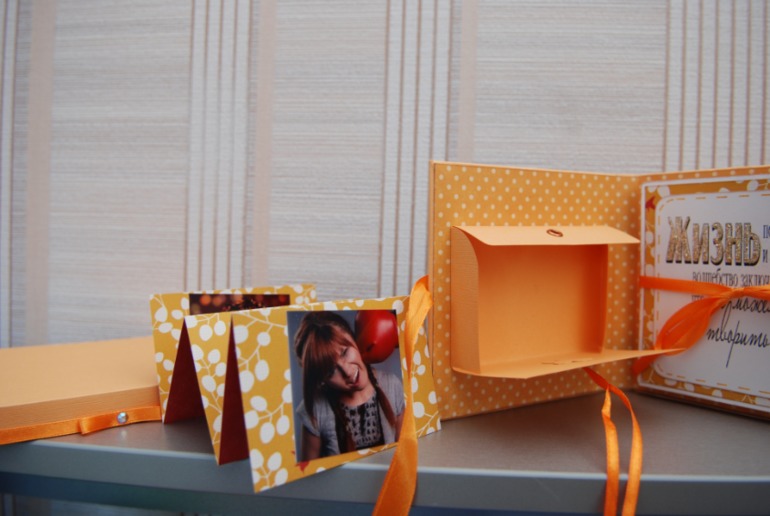 Мини-альбомчик на 12 фотографий, конверт для диска и для денег