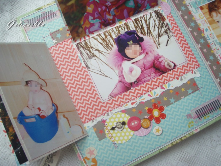 Большой альбом для малышки, пригласительные и миники для бабушек и дедушек)