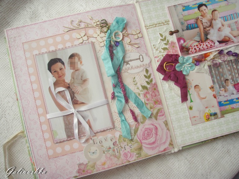 Большой альбом для малышки, пригласительные и миники для бабушек и дедушек)