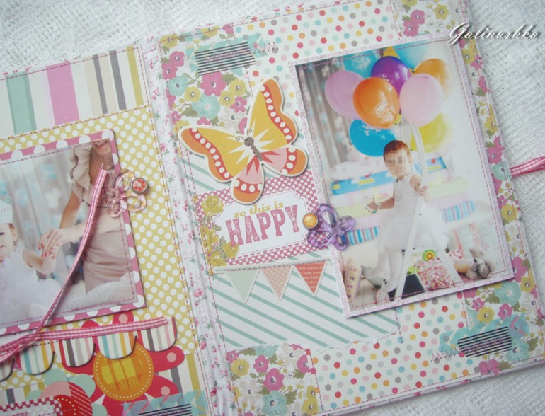 Большой альбом для малышки, пригласительные и миники для бабушек и дедушек)