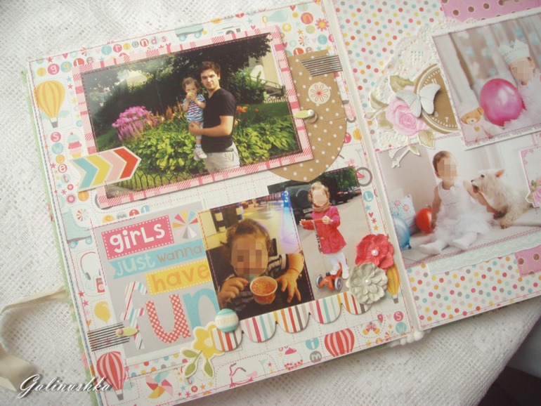 Большой альбом для малышки, пригласительные и миники для бабушек и дедушек)