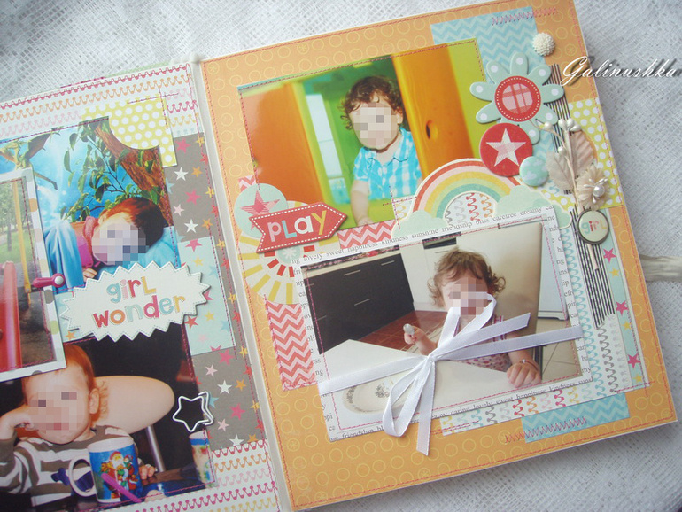 Большой альбом для малышки, пригласительные и миники для бабушек и дедушек)