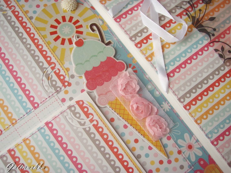 Большой альбом для малышки, пригласительные и миники для бабушек и дедушек)