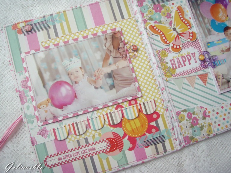 Большой альбом для малышки, пригласительные и миники для бабушек и дедушек)