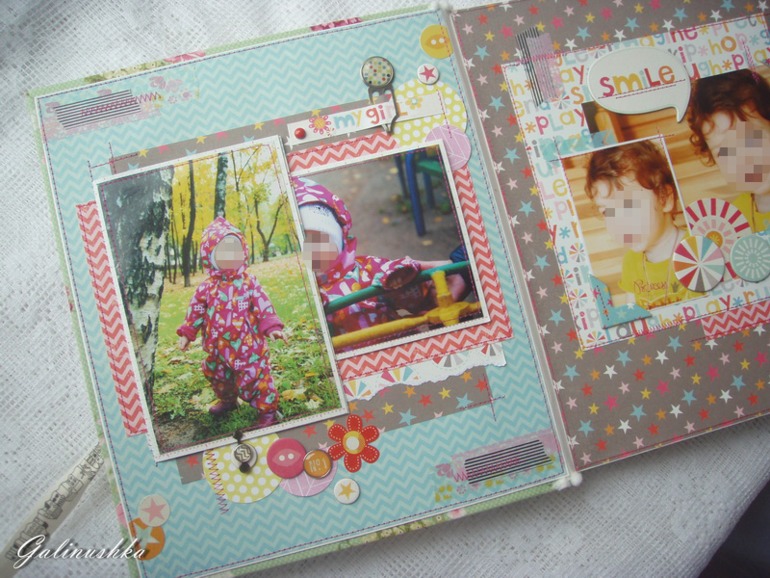 Большой альбом для малышки, пригласительные и миники для бабушек и дедушек)