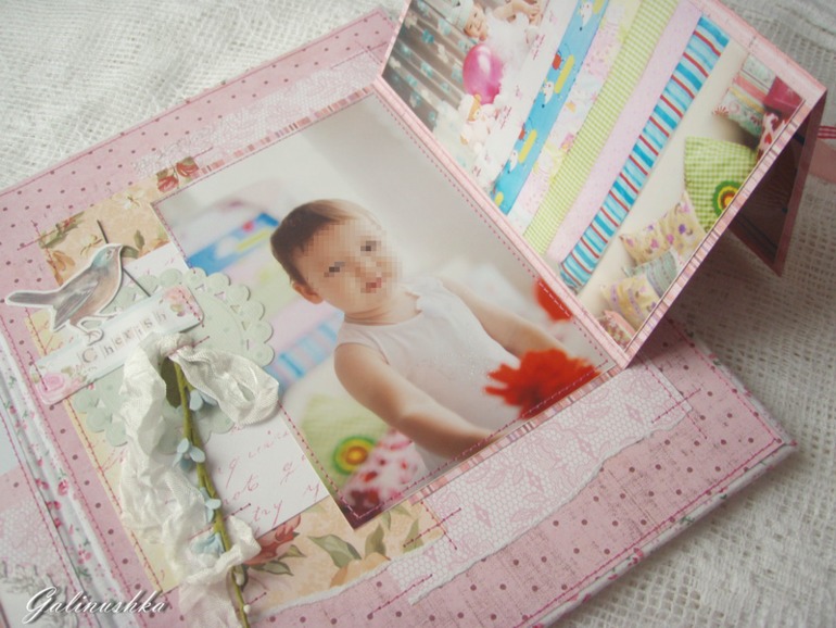 Большой альбом для малышки, пригласительные и миники для бабушек и дедушек)