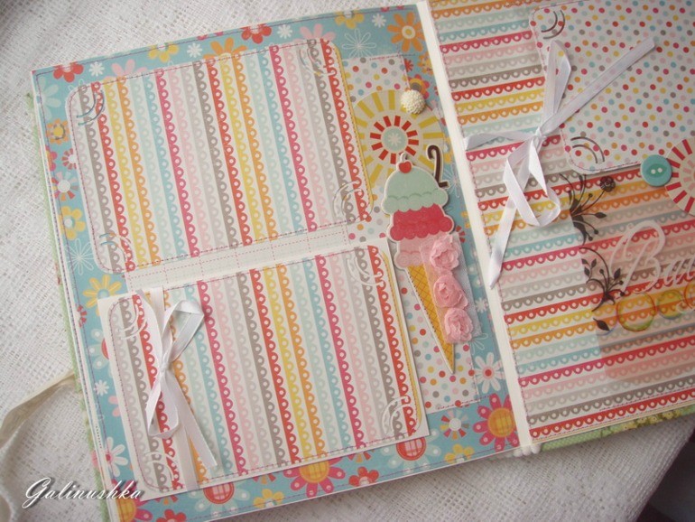 Большой альбом для малышки, пригласительные и миники для бабушек и дедушек)