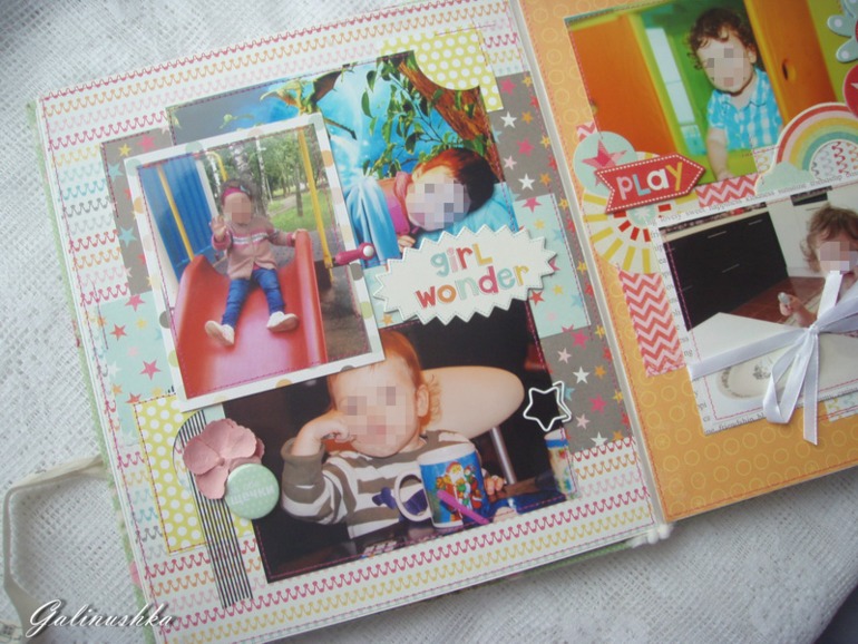 Большой альбом для малышки, пригласительные и миники для бабушек и дедушек)