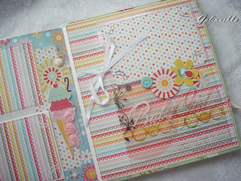 Большой альбом для малышки, пригласительные и миники для бабушек и дедушек)