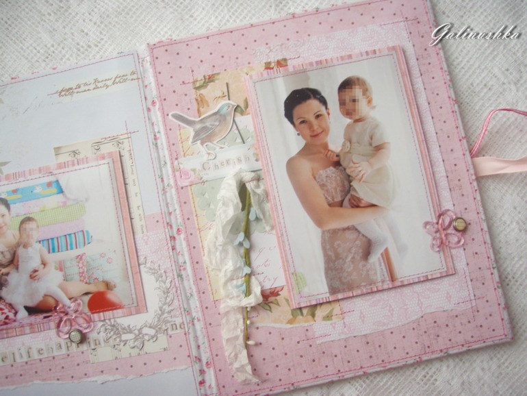 Большой альбом для малышки, пригласительные и миники для бабушек и дедушек)