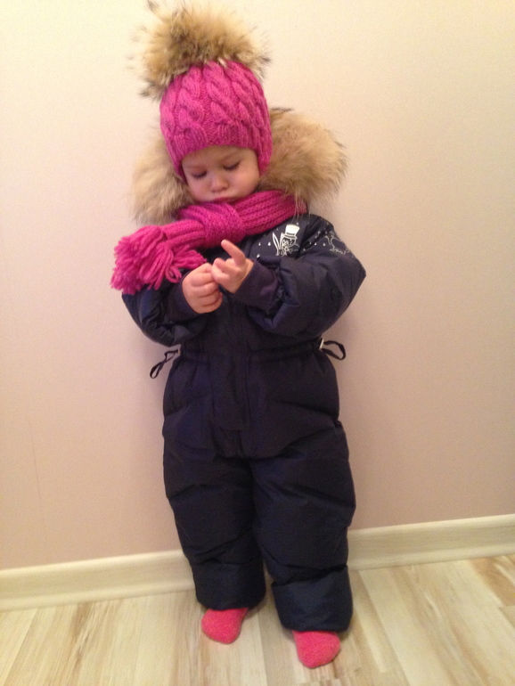 Хочу поблагодарить за нас чудесный зимний комбинезон!