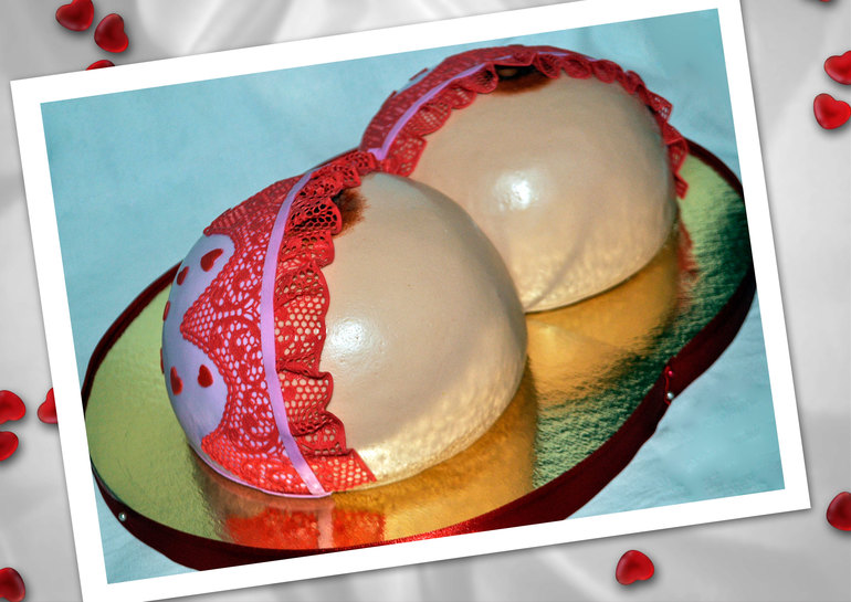 Моя второй торт- грудь!!!