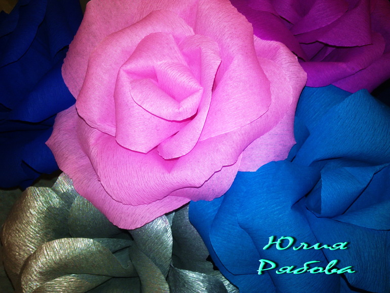 Букеты розовые)