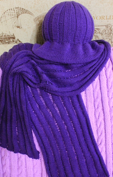 Фиолет (шляпка и шарфик)
