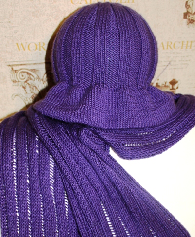 Фиолет (шляпка и шарфик)