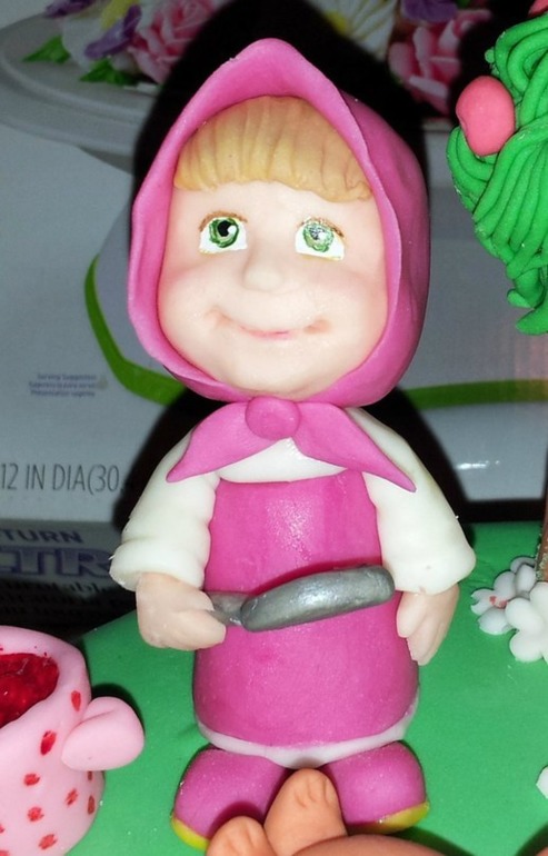 Тортик с Машей и медведем