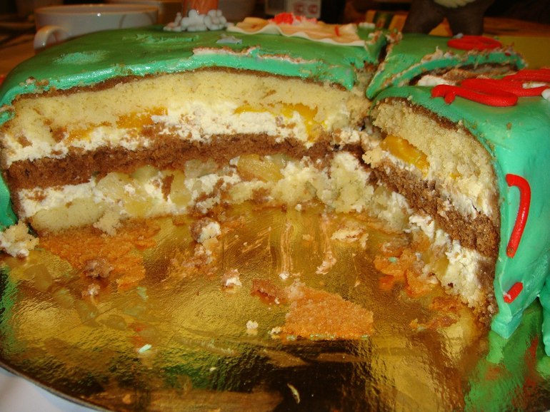 Тортик с Машей и медведем