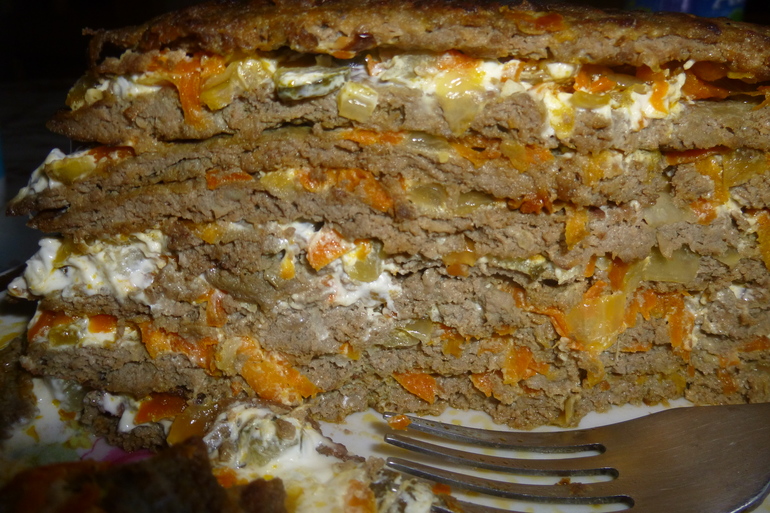 Мой печеночный тортик)))