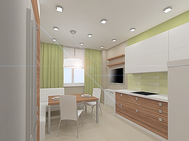 Питка на пол кухни.