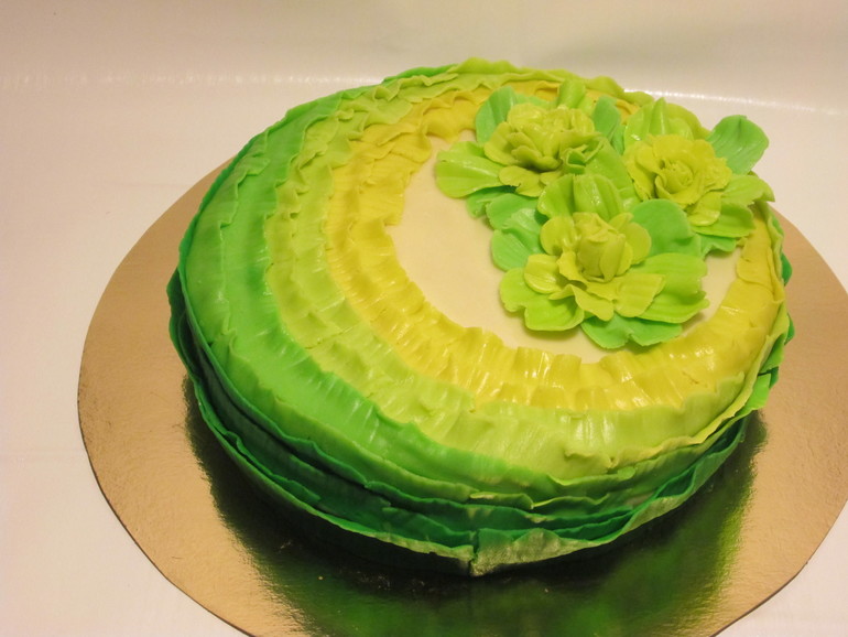 Торт с цветочками