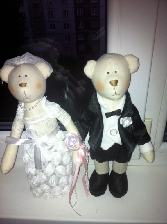 Мишки  и зайки свадебные