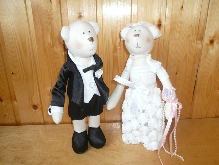 Мишки  и зайки свадебные