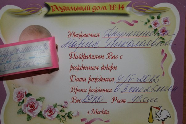 преждевременные роды на сроке 36 нед в 14 РД