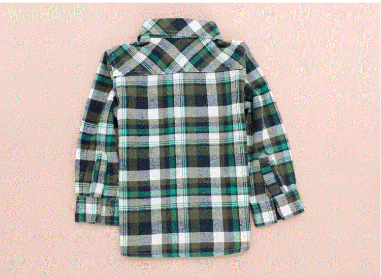 Рубашки в клетку с мишкой