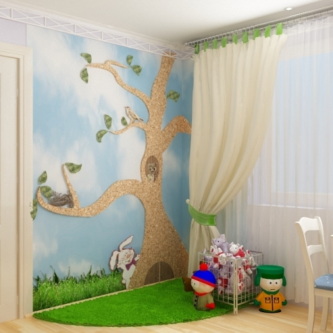 Нашла в инете идеи для детской