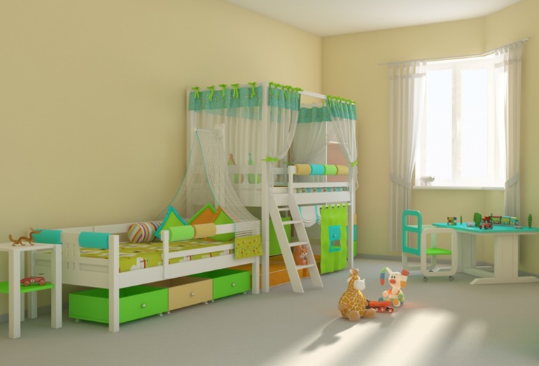 Нашла в инете идеи для детской