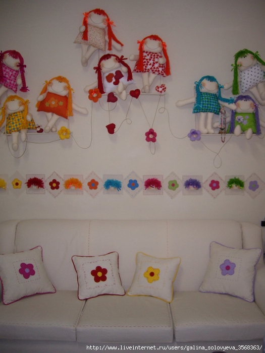 Нашла в инете идеи для детской