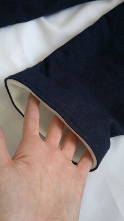 Джинсовый комбинезон, утепленный на флисе