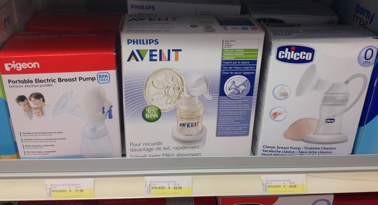 Бутылочки при ГВ и молокоотсос