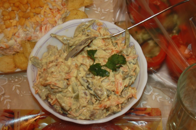 Салаты и закуски (с дня рождения супруга))