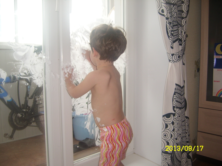 Наше рисование пеной!!!!