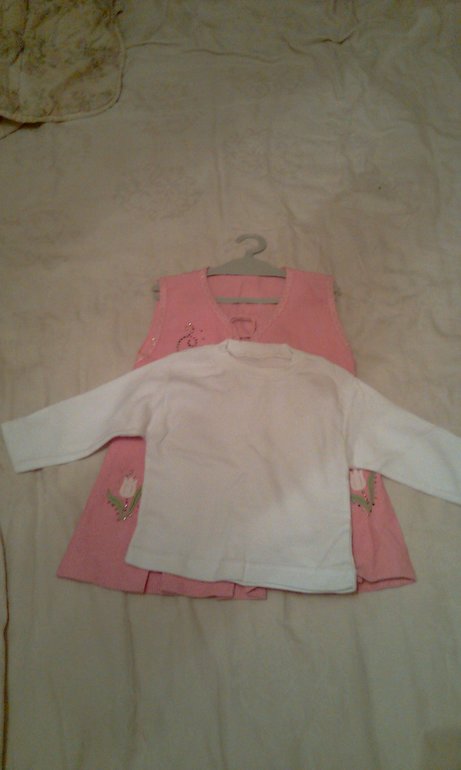 Комплект: сарафан и водолазка на 1-2года