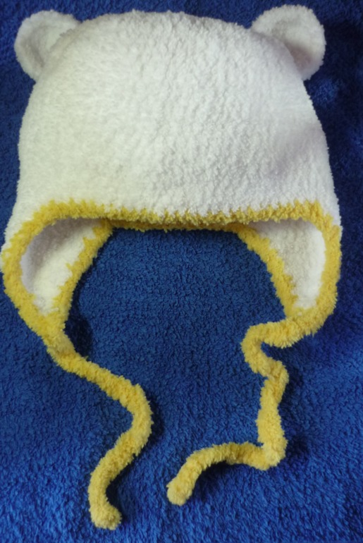 Шапочка для девочки из пуфа!