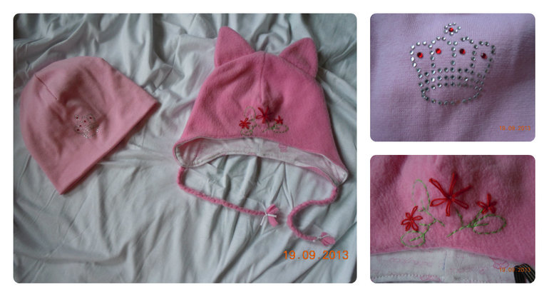 Шапули для дочки:)