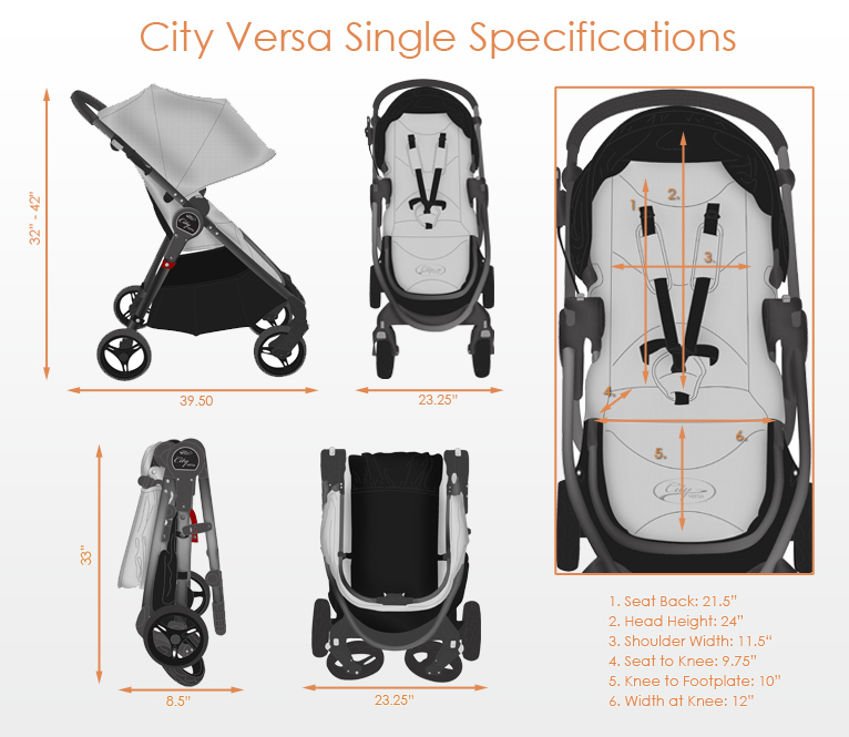 Baby Jogger City Versa + бампер в подарок