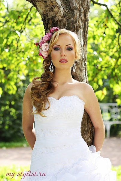 свадебные прически