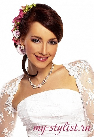 свадебные прически