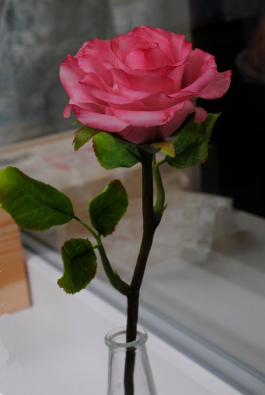 Мастер-класс "роза из полимерной глины"