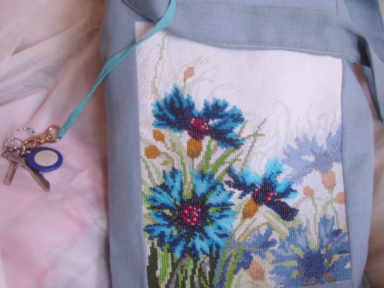 Сумка-васильки.