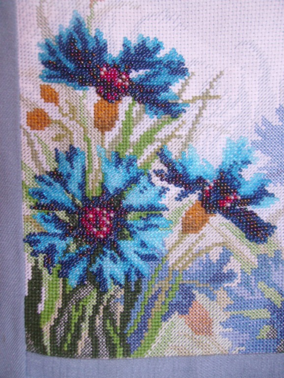 Сумка-васильки.