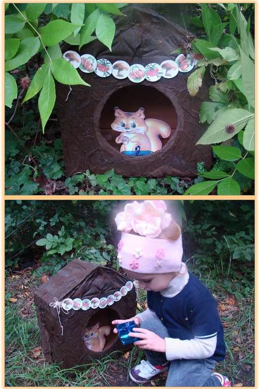 Осенние заготовки для зверят: "Орешки для белочки"