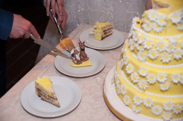 Свадебный с ромашками.