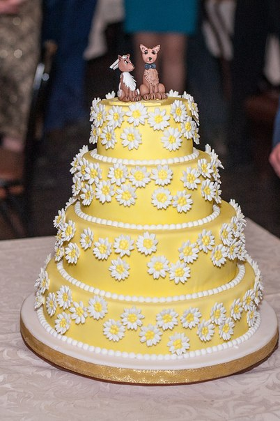 Свадебный с ромашками.